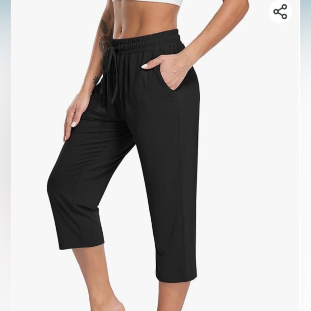 Tarse Womens Capri yoga pants